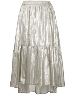 Ярусная юбка из ткани ламе 8pm