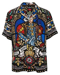 Гавайская рубашка с принтом Henry VIII Dolce&gabbana