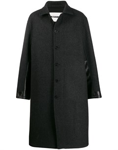 Пальто с контрастными вставками Jil sander