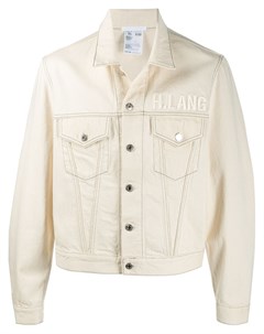 Джинсовая куртка с вышитым логотипом Helmut lang