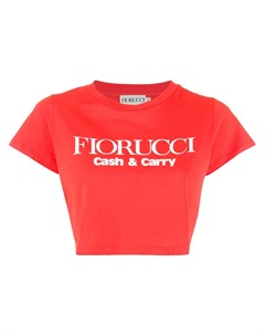 Укороченная футболка с логотипом Fiorucci