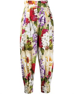 Зауженные брюки с цветочным принтом Dolce&gabbana