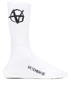 Кроссовки носки с логотипом Vetements