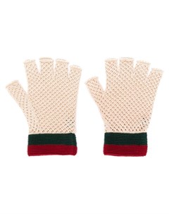 Трикотажные перчатки митенки Gucci