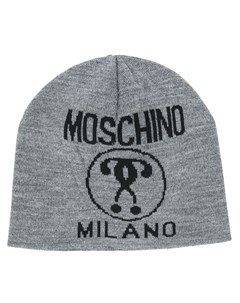 Шапка бини с логотипом Moschino