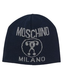 Шапка бини с логотипом Moschino