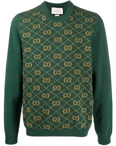 Жаккардовый джемпер с узором GG Gucci