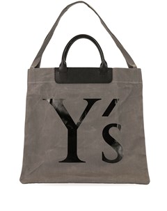 Парусиновая сумка шопер с логотипом Y's