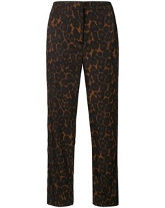 Укороченные брюки Gianna с леопардовым принтом Erdem