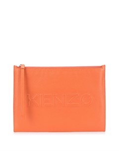 Клатч на молнии с тисненым логотипом Kenzo