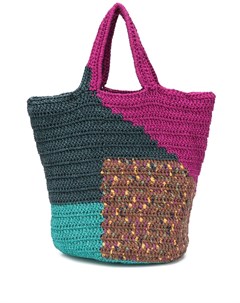 Плетеная сумка шопер в технике пэчворк M missoni