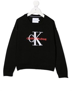 Джемпер с вышитым логотипом Calvin klein kids