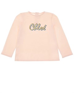 Розовая толстовка с логотипом детская Chloe