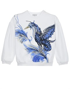 Белый свитшот с принтом птица детский Givenchy