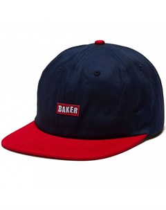 Кепка Brand Logo Snapback Navy Red 2020 Baker