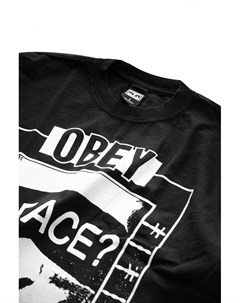 Хлопковая футболка Speak Up Off Black 2020 Obey