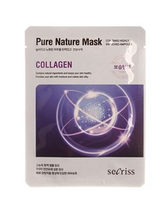Secriss Pure Nature Mask Pack Collagen Маска для лица тканевая 25мл Anskin
