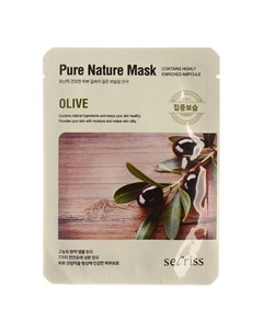 Secriss Pure Nature Mask Pack Olive Маска для лица тканевая 25мл Anskin