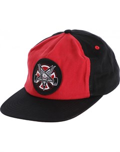 Кепка x Thrasher Pentagram Cross Adjustable Snapback Hat Cardinal Black Independent
