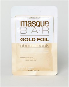 Золотистая маска салфетка с успокаивающим эффектом Masquebar