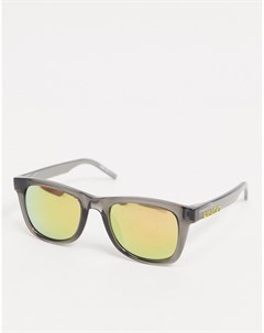Классические солнцезащитные очки вайфареры в серой оправе Hugo Boss Boss by hugo boss