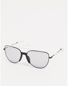 Солнцезащитные очки в черной матовой оправе CKJ18101S Calvin klein