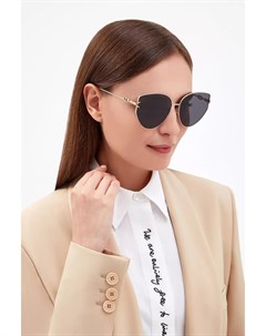 Очки Gipsy формы кошачий глаз в тонкой золотистой оправе Dior (sunglasses) women