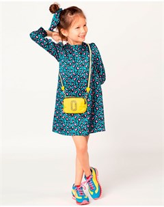 Синее платье с желтой сумкой детское Little marc jacobs