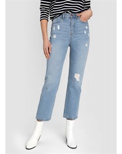 Прямые джинсы с высокой посадкой Ostin