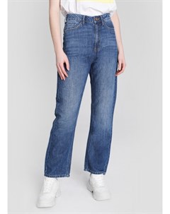 Льняные прямые джинсы с высокой посадкой Ostin