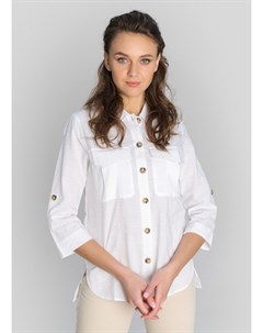 Рубашка с накладными карманами из структурной ткани Ostin