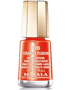 Лак для ногтей 106 Orange Fusion 5 мл Mavala
