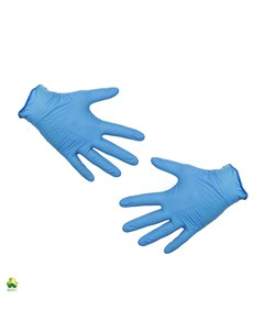 Перчатки нитриловые Стандарт M голубые 50 пар Клевер