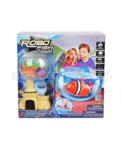 Интерактивная игрушка РобоРыбка с 2 кораллами замком и аквариумом Robofish