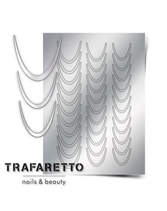 Металлизированные наклейки CL 01 серебро Trafaretto