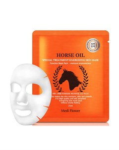 Тканевая маска Special Treatment Energizing Skin Mask Horse Oil Medi flower