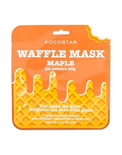 Тканевая маска Waffle Mask Maple Kocostar