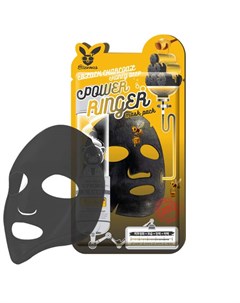 Тканевая маска Black Charcoal Honey Deep Power Ringer Mask Pack Elizavecca