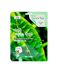 Тканевая маска Fresh Green Tea Mask Sheet 3w clinic