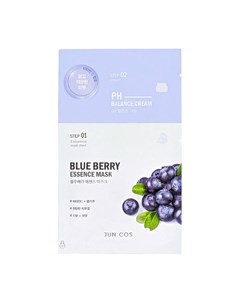 Тканевая маска JUN COS Blueberry Essence Mask Entico