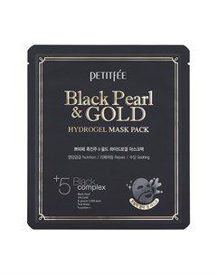 Гидрогелевая маска Black Pearl Gold Hydrogel Mask Pack Petitfee