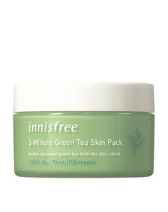 Маска для лица 3 Minute Green Tea Skin Pack Innisfree