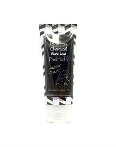 Маска плёнка Charcoal Black Head Peel Off Mask Pack Farmstay