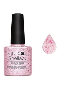 Cnd shellac гель лак blushing topaz 7 3 мл