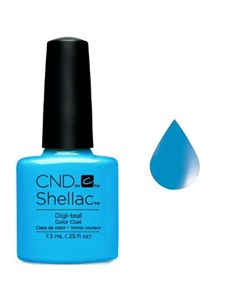 Cnd shellac гель лак digi teal 7 3 мл