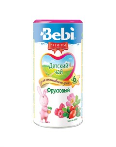Растворимый детский чай Premium фруктовый 200гр Bebi
