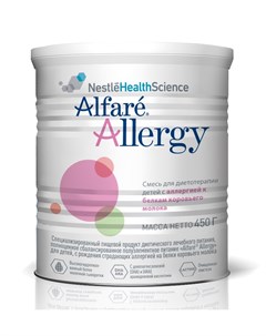 Сухая лечебная смесь Nestle Alfare Allergy гипоаллергенная 450гр Nestle health science
