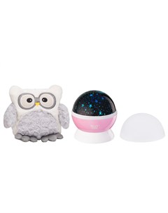 Ночник проектор звездного неба Little Owl с развивающей игрушкой Roxy kids