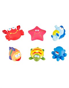 Набор игрушек для ванной ROXY KIDS Морские обитатели 6шт Roxy kids