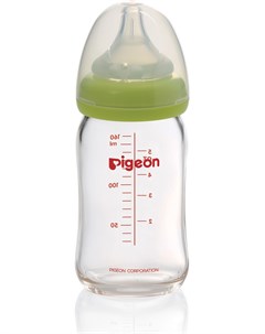 Бутылочка для кормления Перистальтик Плюс стеклянная 160мл Pigeon